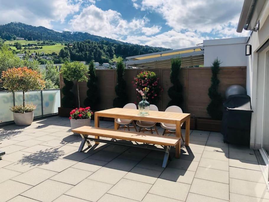 Atikka, Atico, Penthouse Apartment Lucerne Bagian luar foto